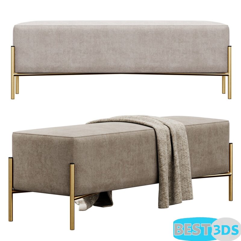 Ivor Upholstered Bench by Etta Avenue - Modèle Optimisé