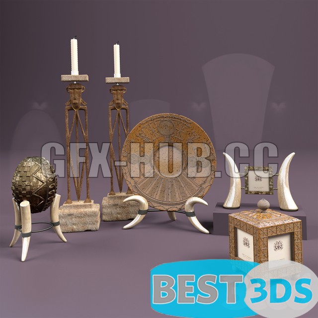 Pack model 3D- Ensemble décoratif – Image 171