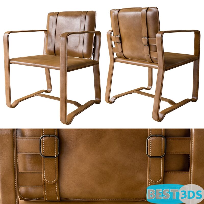 Fauteuil Belt Camel
