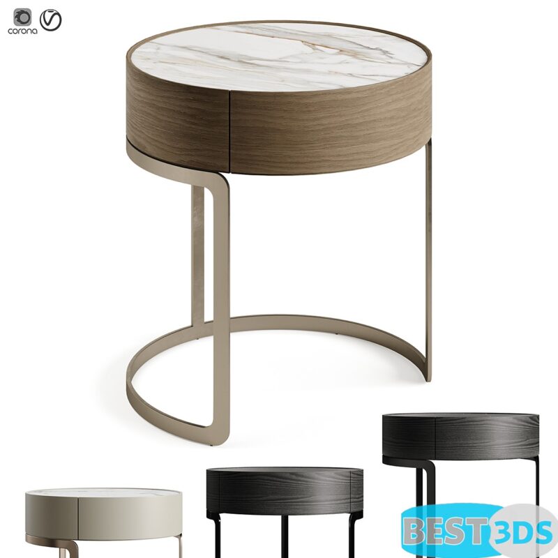 Table de chevet GG42 marbre – style luxe