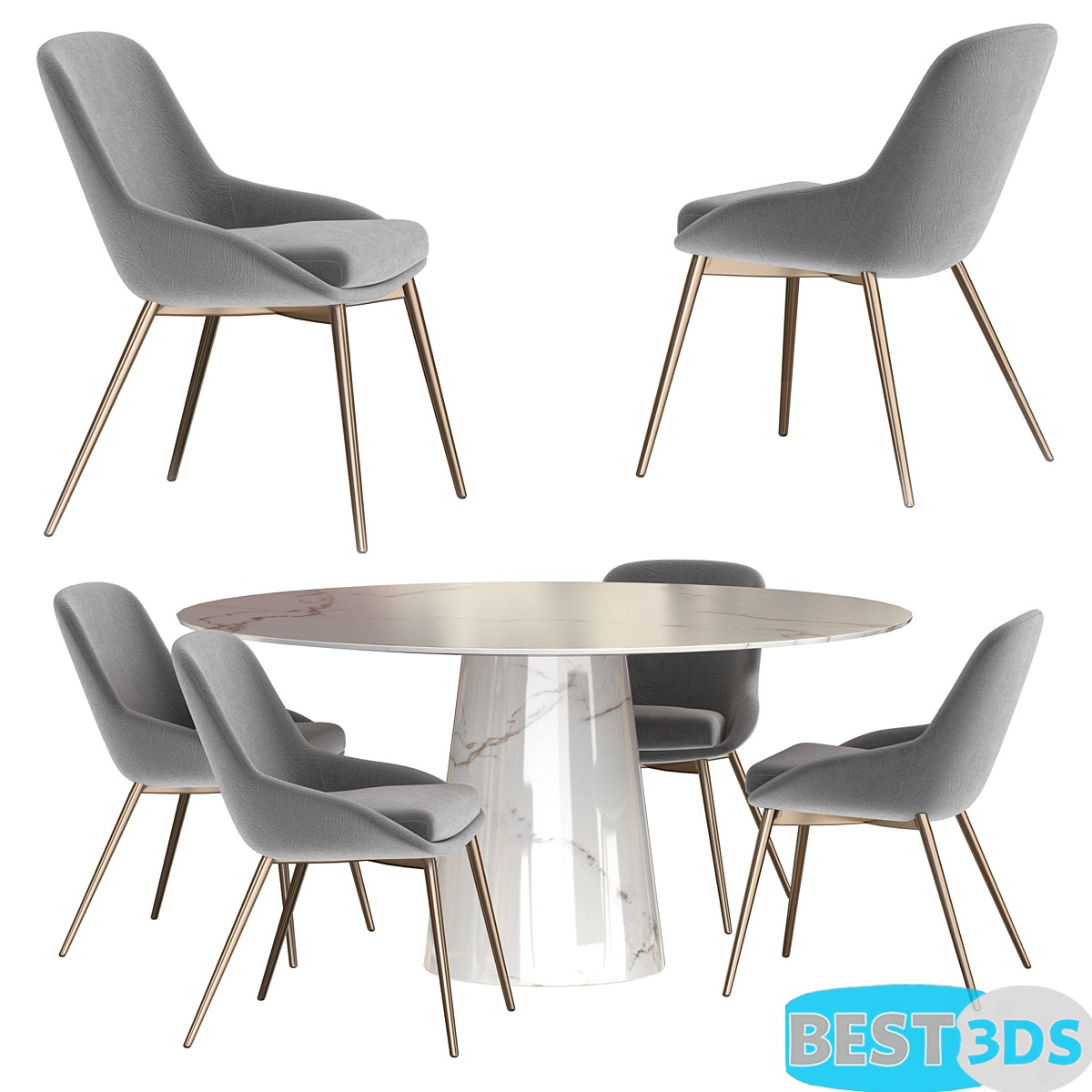 Pack model 3D- Tables Et Chaises – Image 90