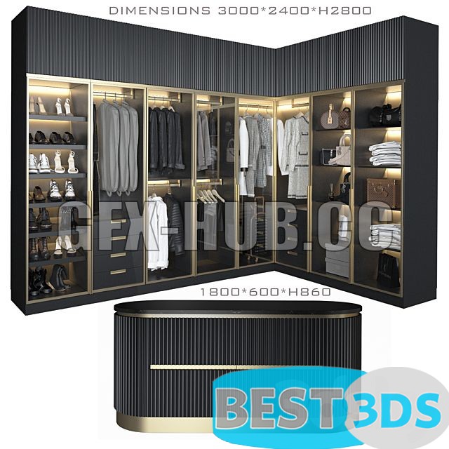 Pack model 3D- Armoires Et Vitrines – Image 83