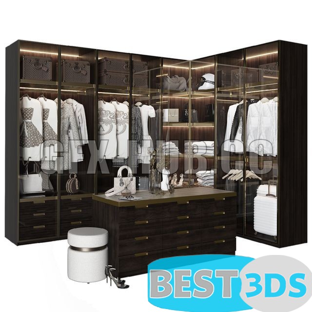 Pack model 3D- Armoires Et Vitrines – Image 84