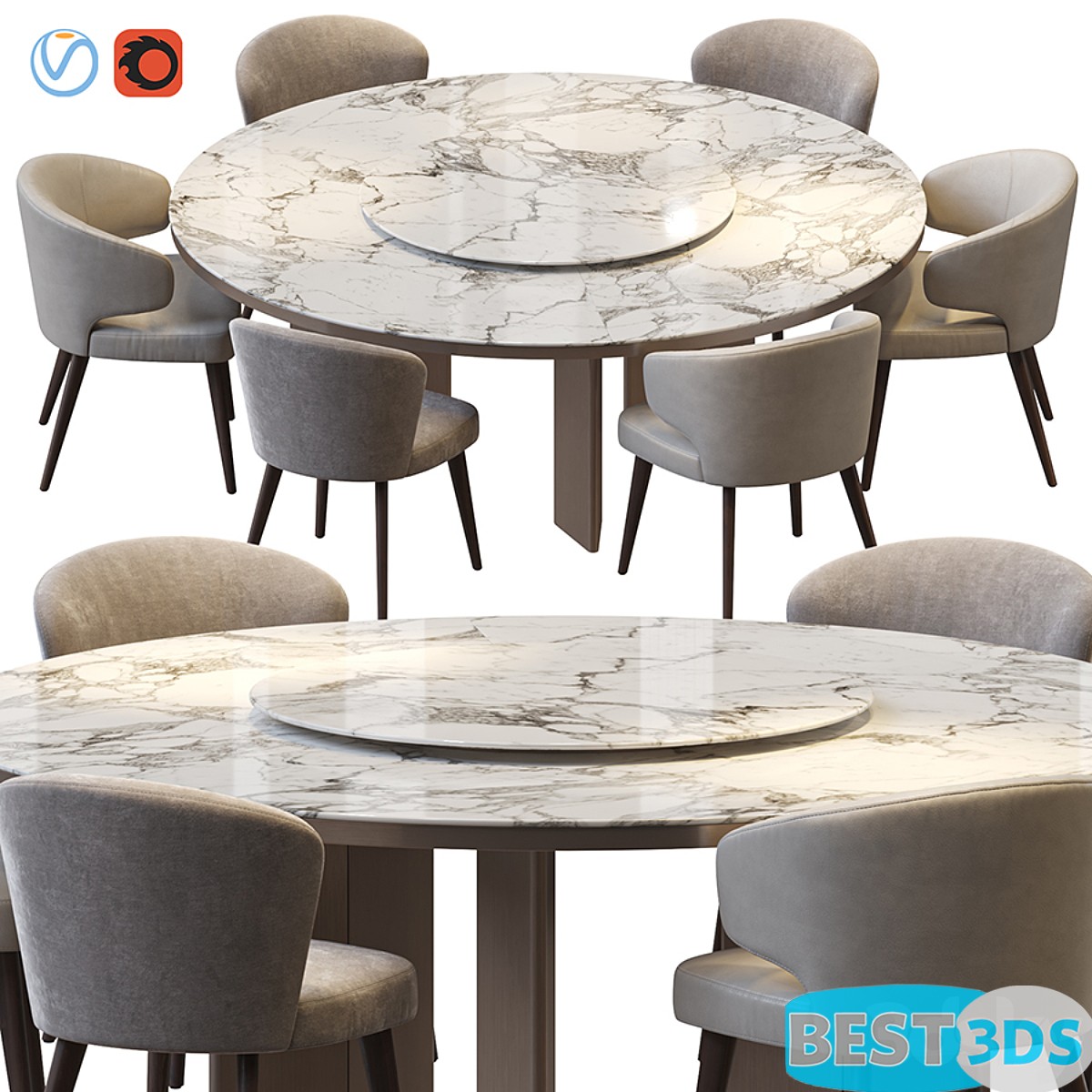 Pack model 3D- Tables Et Chaises – Image 73