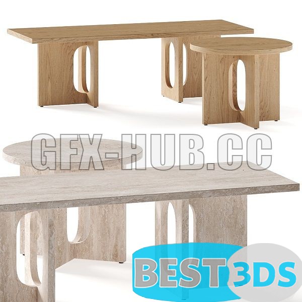 Modèle 3D Menu Androgyne Coffee Side Table 0