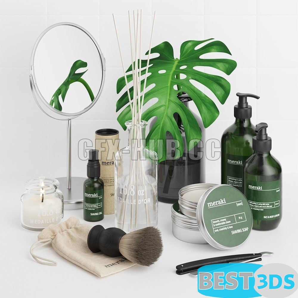 Pack model 3D- Ensemble décoratif – Image 178
