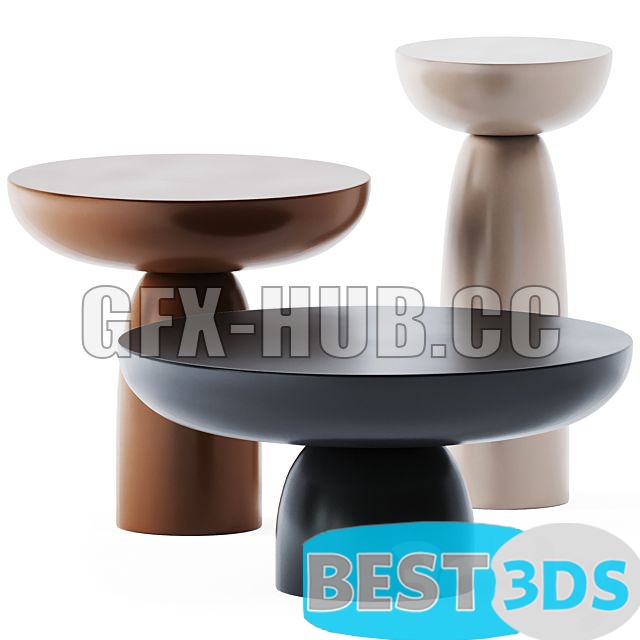 Tables basses Olo en métal – Mogg