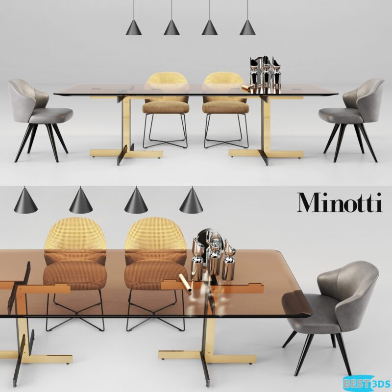 Modèle optimisé - Minotti Catlin Dining