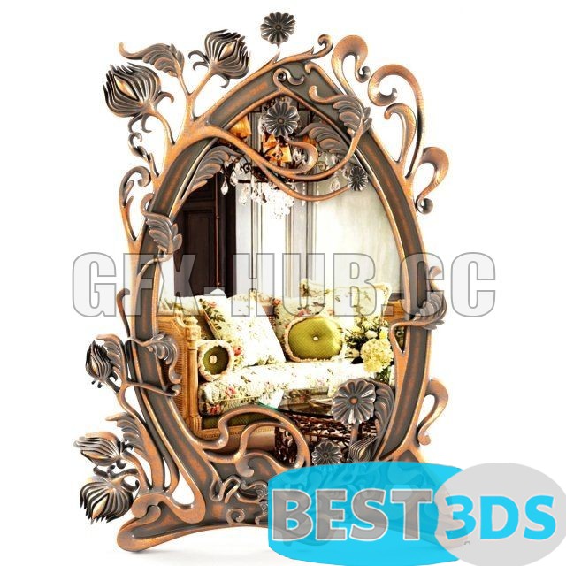 Miroir décoratif ancien