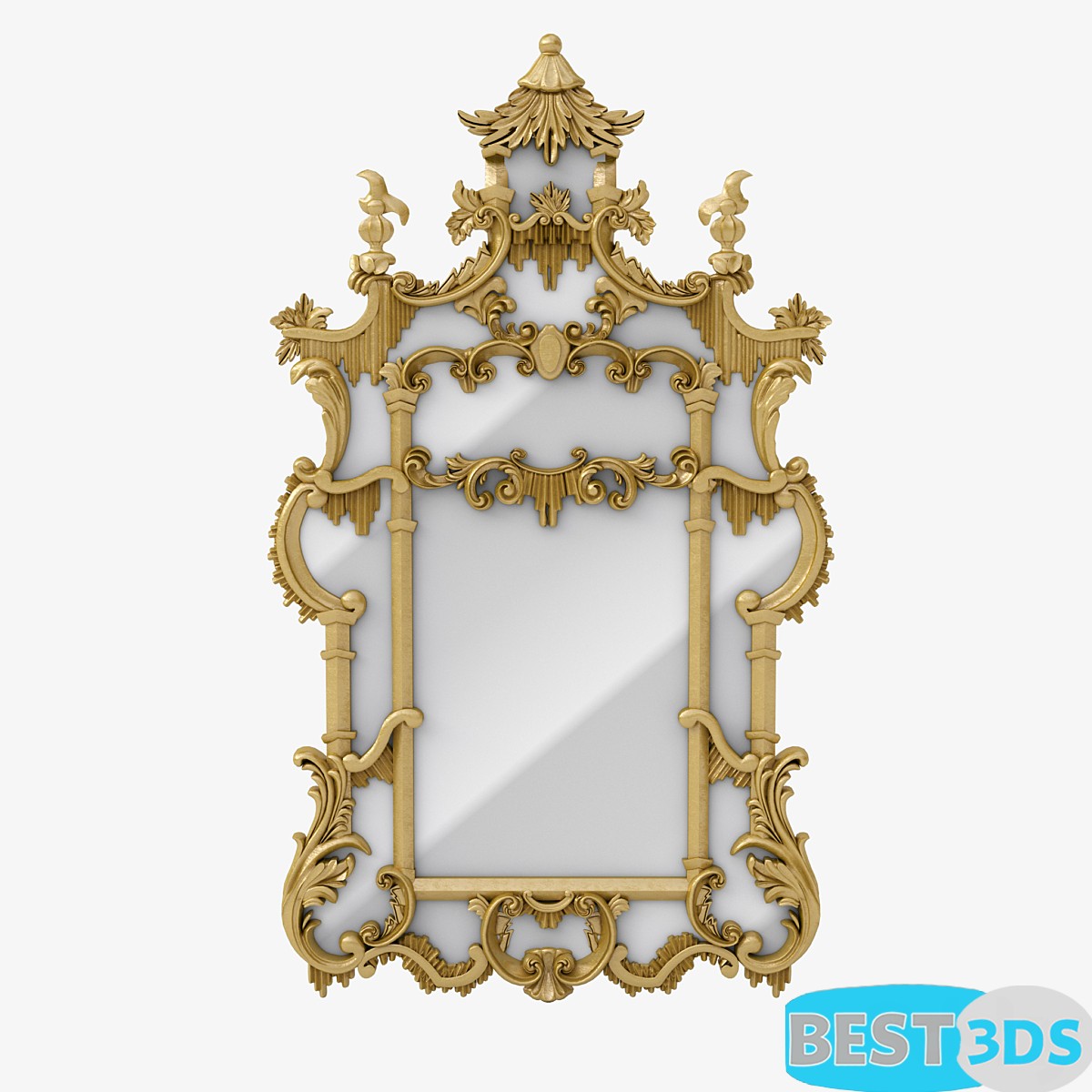 Miroir style Chinoiserie Beaumont