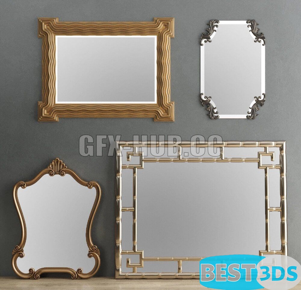 Ensemble de miroirs décoratifs