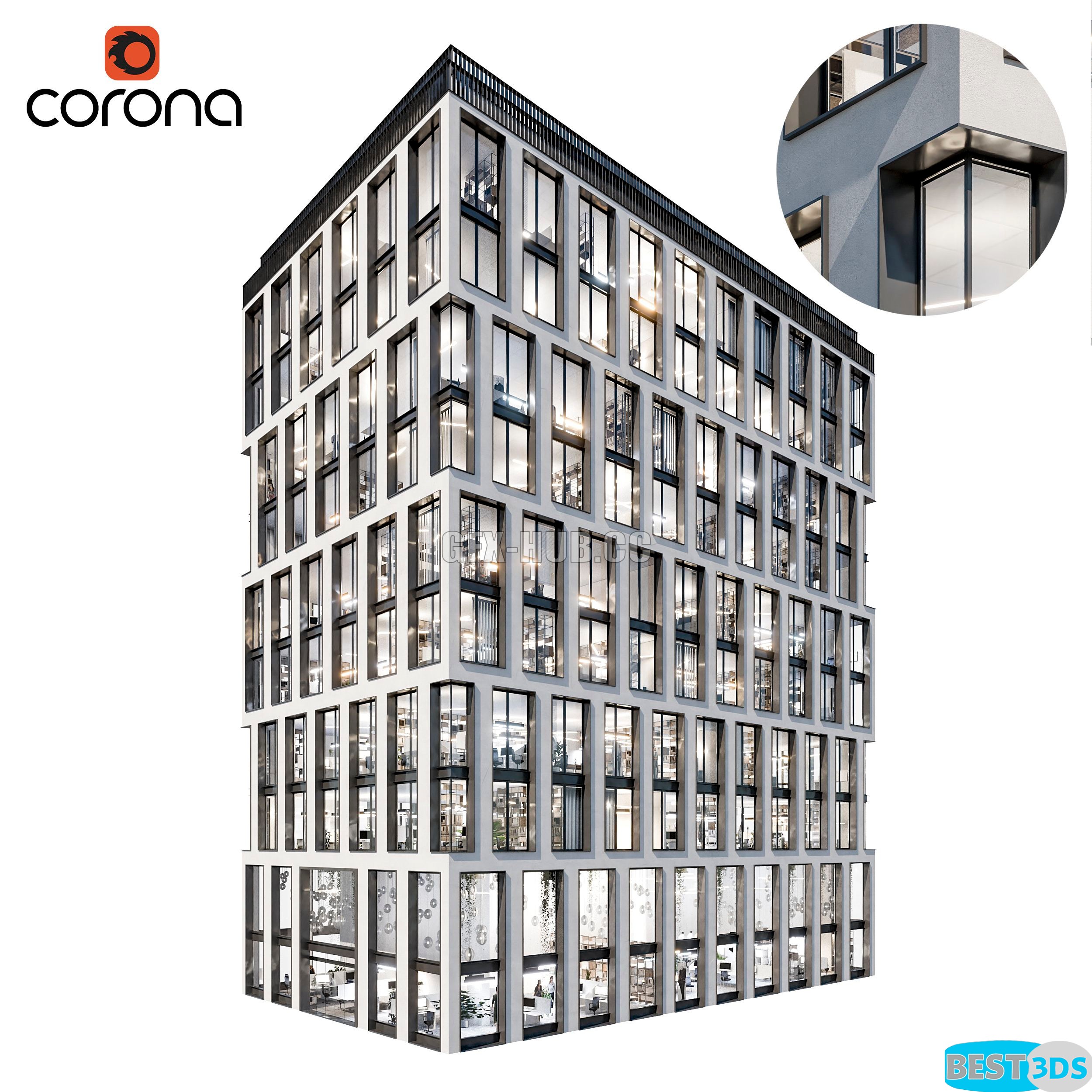 Immeuble de Bureaux Moderne 03