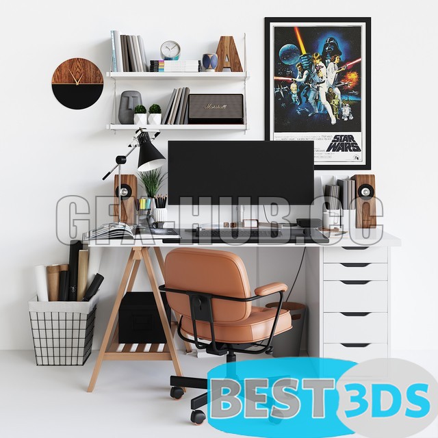 Pack model 3D- Mobilier De Bureau – Image 74