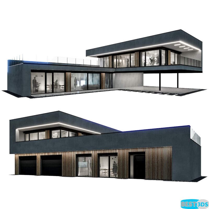 Maison Moderne 09 – Nuit