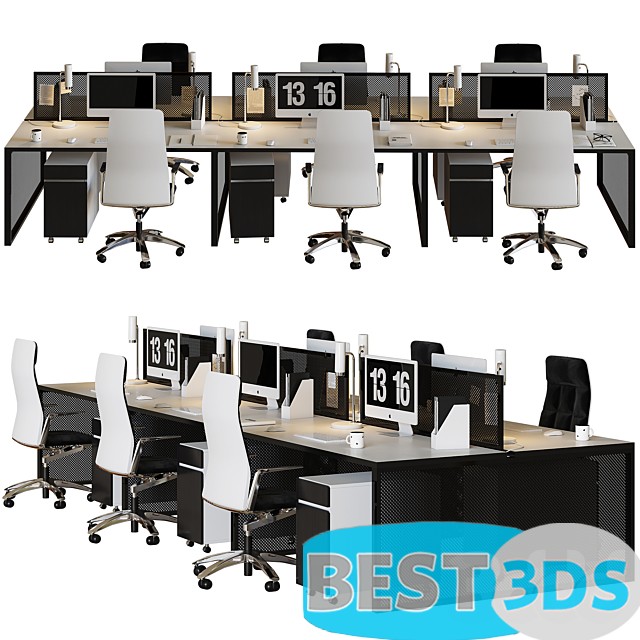 Pack model 3D- Mobilier De Bureau – Image 73