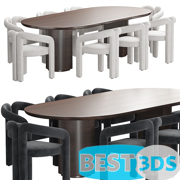 Modèle optimisé - Moon Dining Table