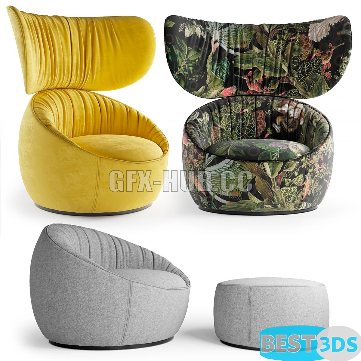 Pack model 3D- Chaise – Image 132