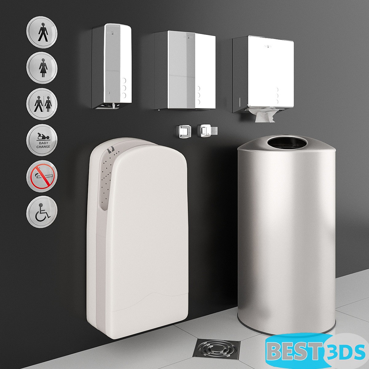 Pack model 3D- Accessoires de salle de bain – Image 85