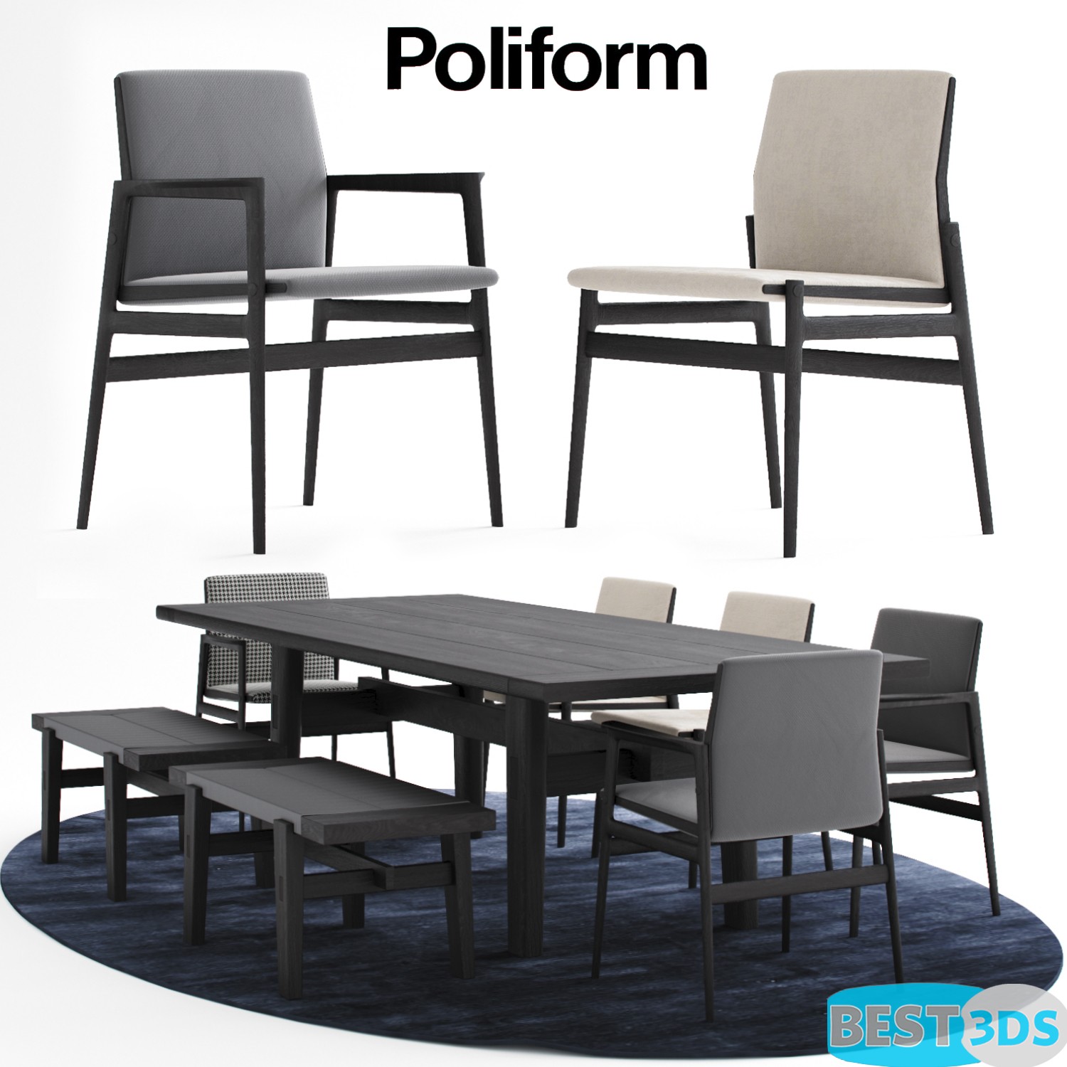 Pack model 3D- Tables Et Chaises – Image 71
