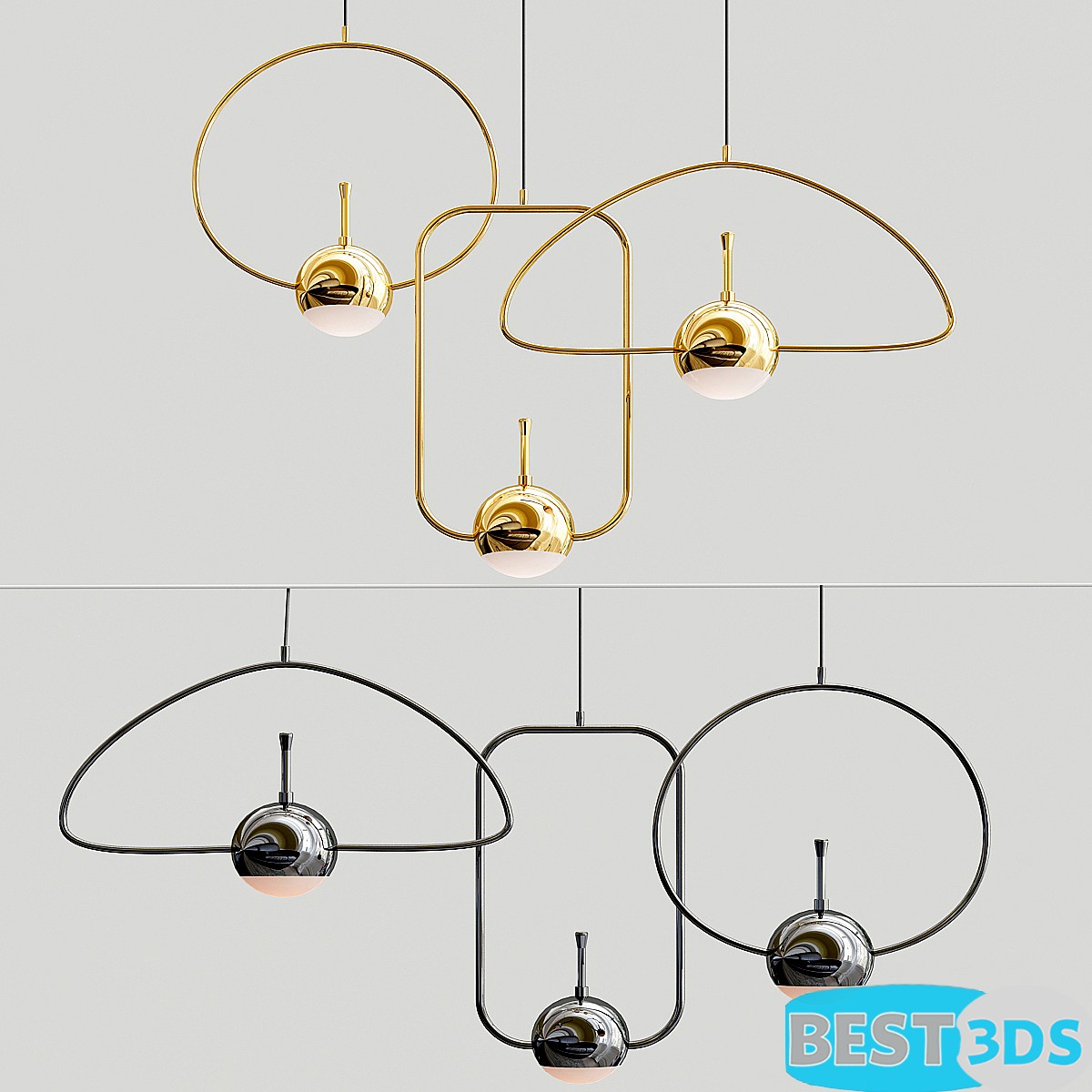 Pack model 3D- Eclairage De Plafond – Image 2