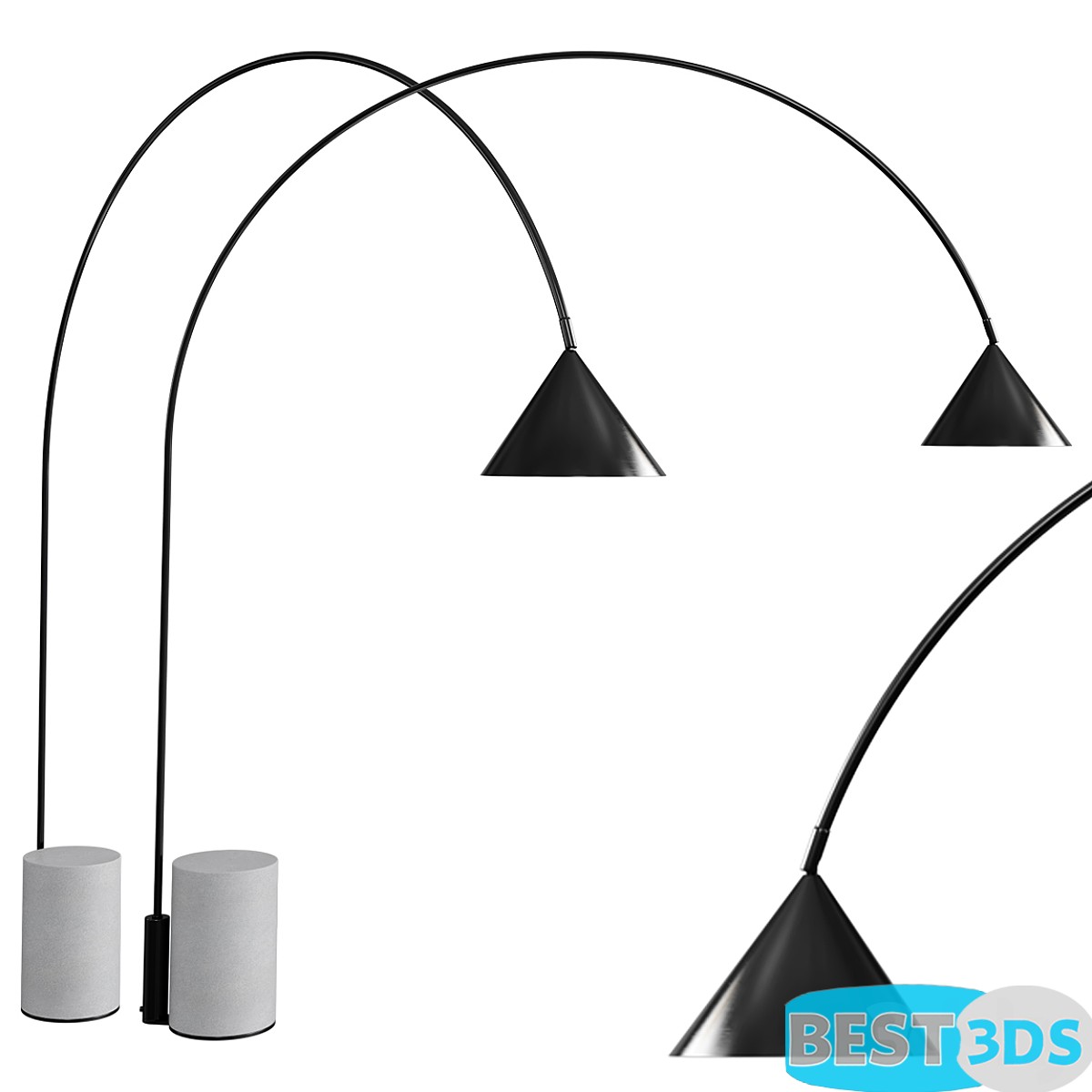 OZZ Arc lamp By Miniforms