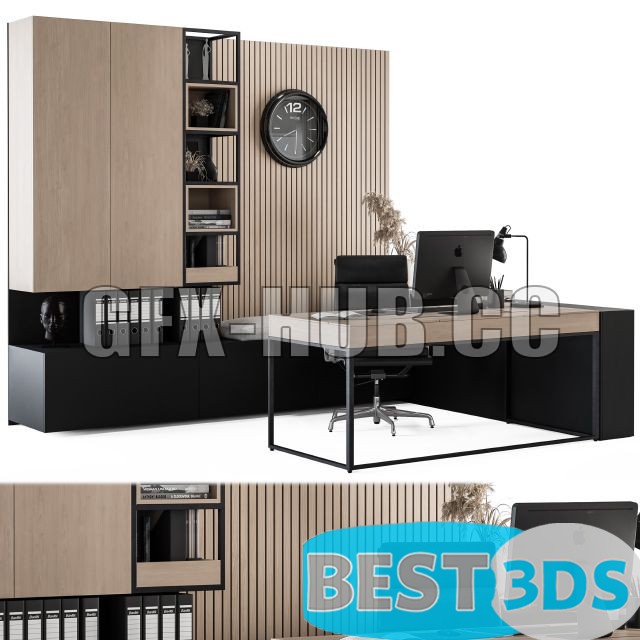Pack model 3D- Mobilier De Bureau – Image 90