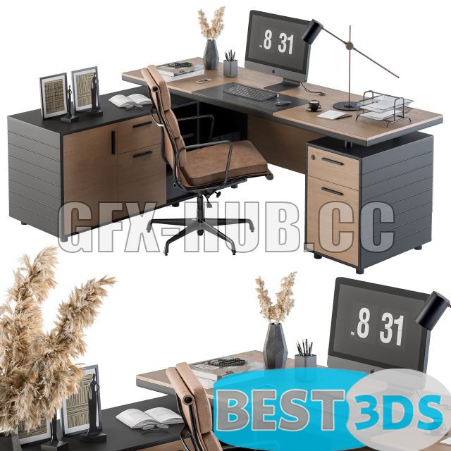 Pack model 3D- Mobilier De Bureau – Image 93