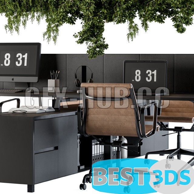 Pack model 3D- Mobilier De Bureau – Image 81