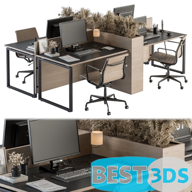 Pack model 3D- Mobilier De Bureau – Image 82