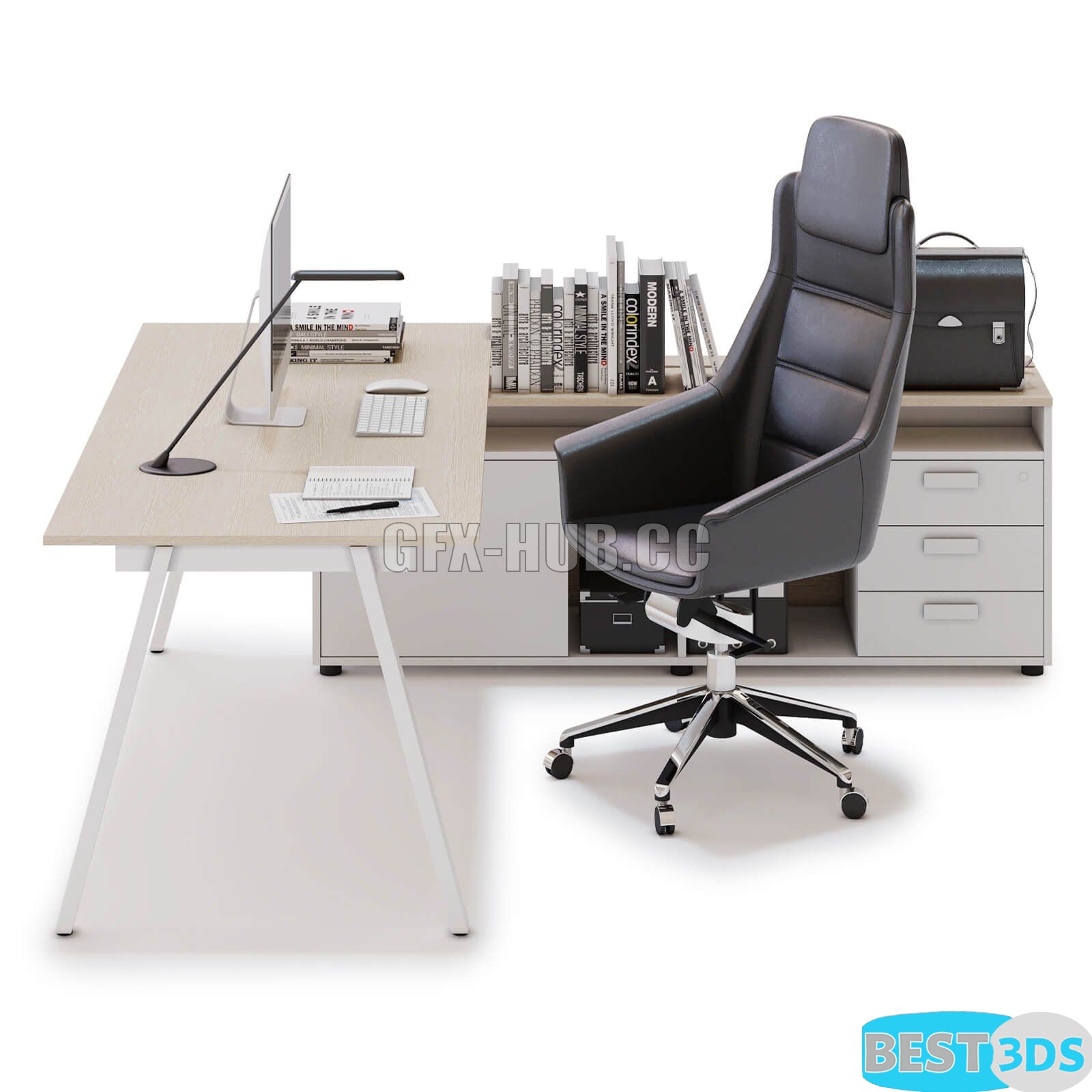 Pack model 3D- Mobilier De Bureau – Image 96