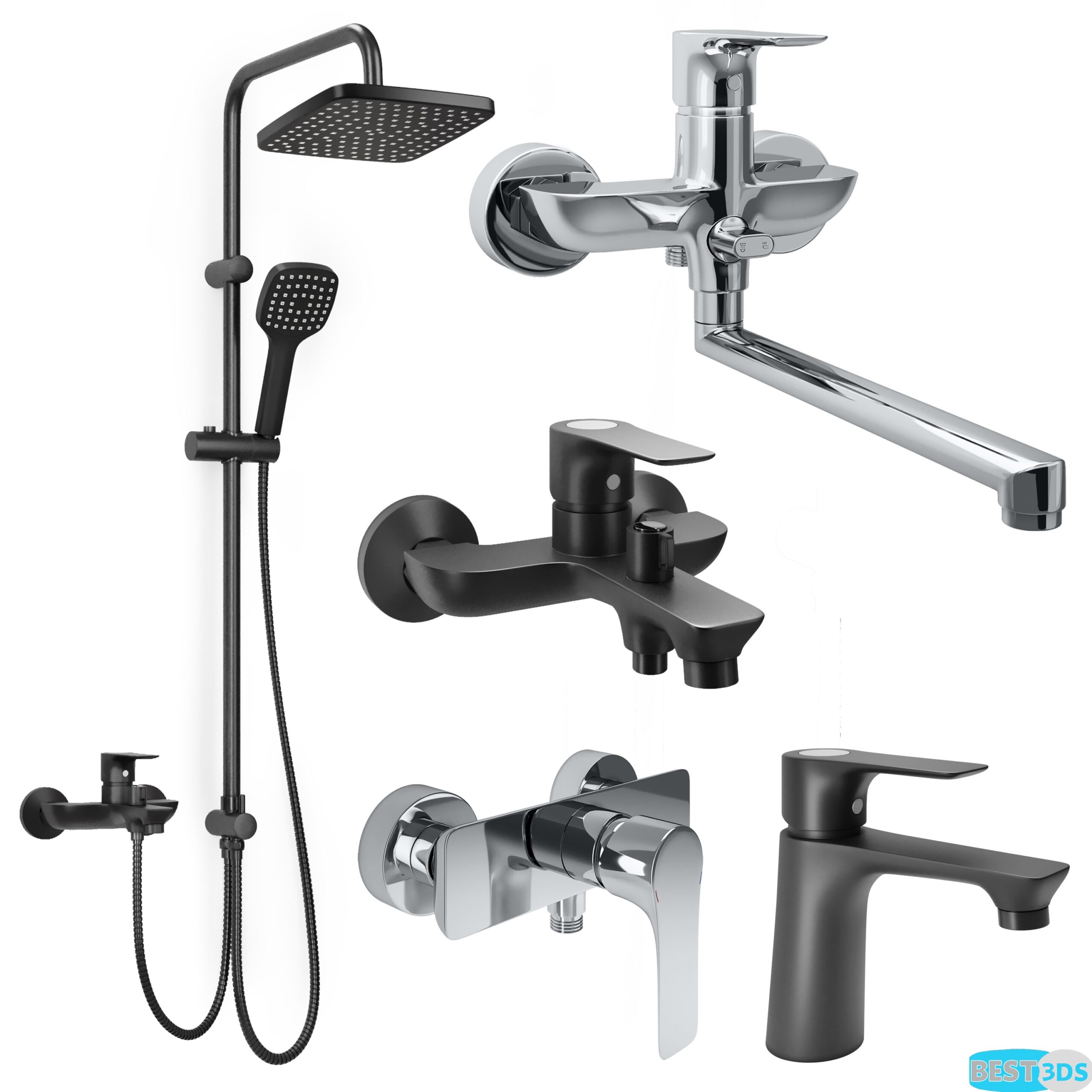 Pack model 3D- Accessoires de salle de bain – Image 88