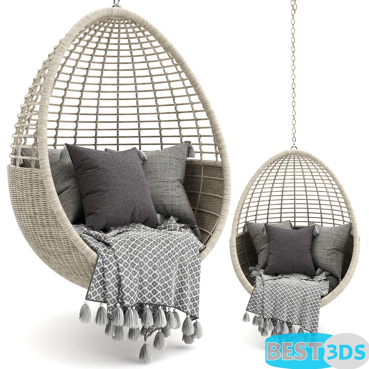 POD HANGING OUTDOOR CHAIR – Modèle 3D