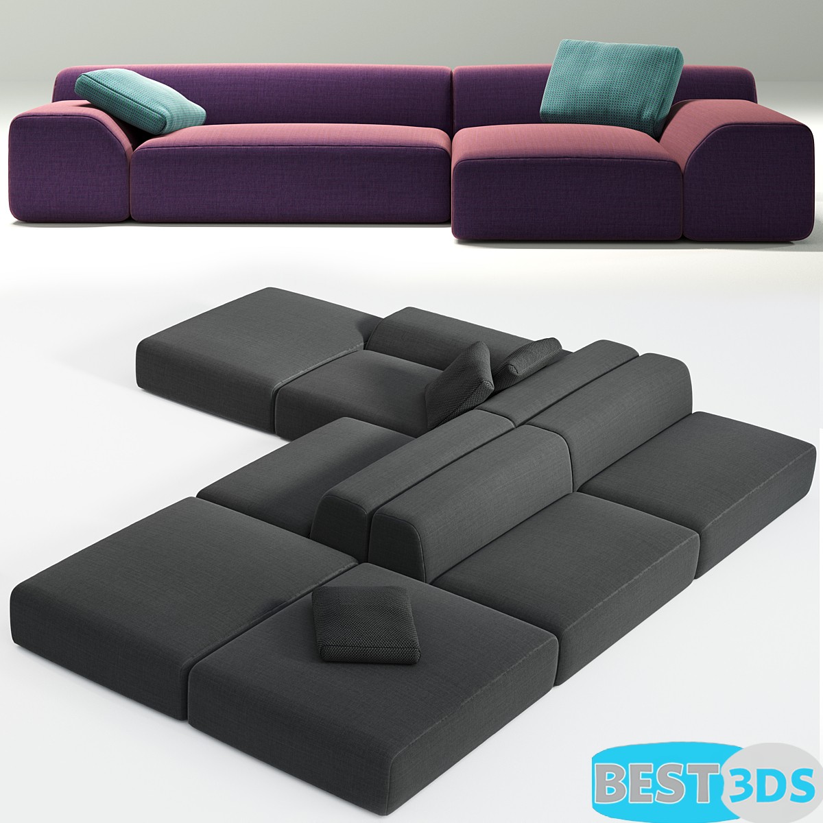 Canapé modulable All-Time – Paola Lenti