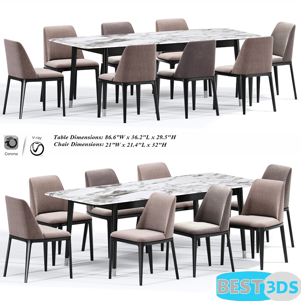 Pack model 3D- Tables Et Chaises – Image 56