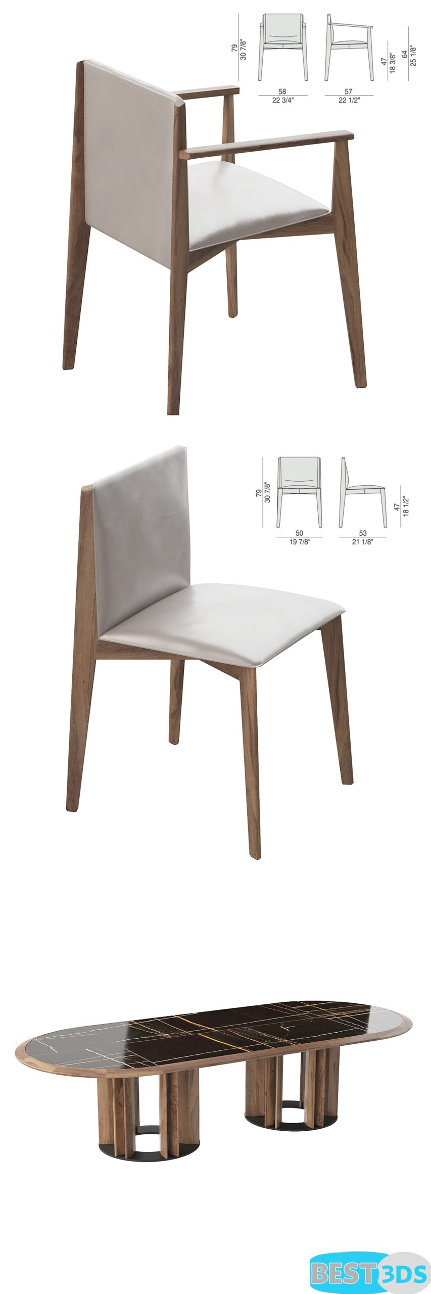 Pack model 3D- Tables Et Chaises – Image 54