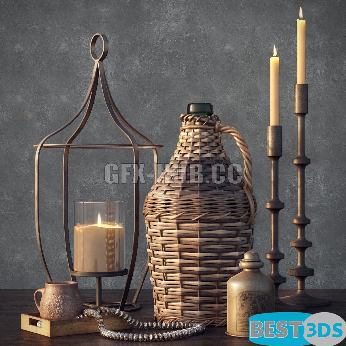 Pack model 3D- Ensemble décoratif – Image 191