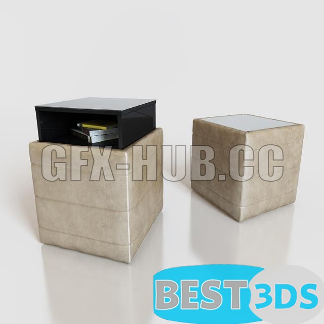 Pouf Driadi décoratif