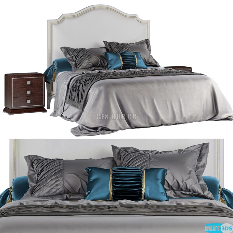 REGENCY Bed by The Sofa & Chair Company and LCI table