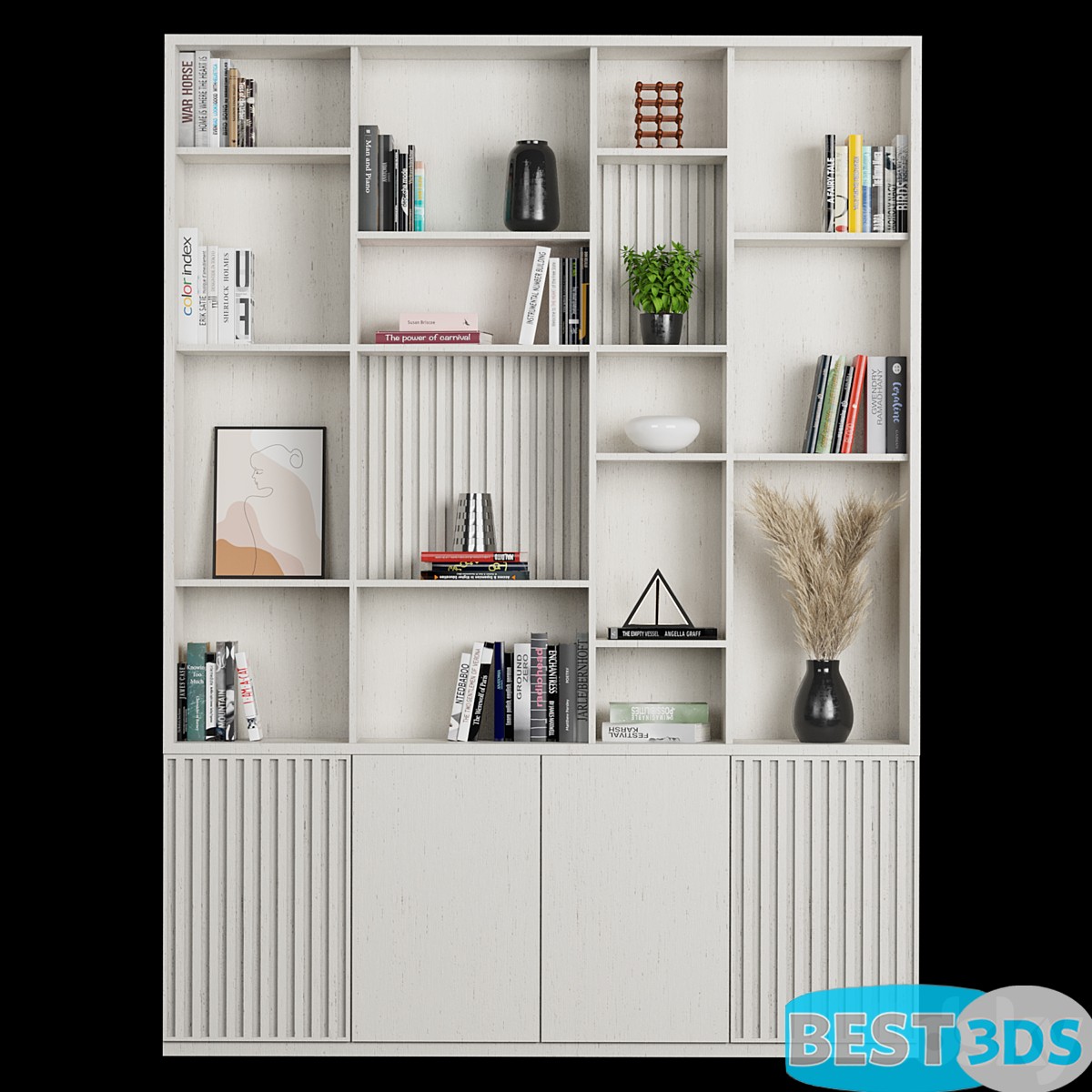 Modèle optimisé - Rack and Bookcase 09