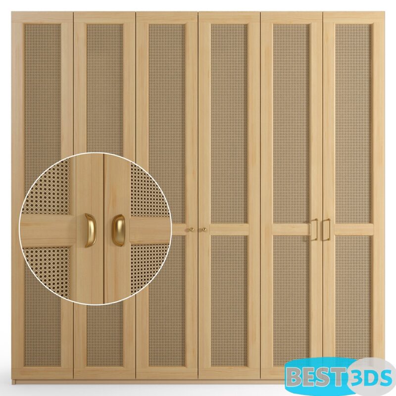 Modèle optimisé - Rattan cabinet