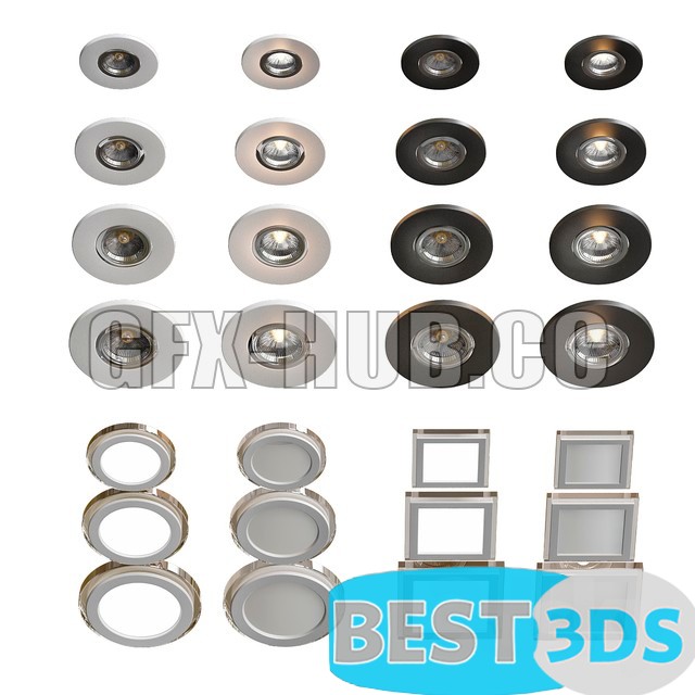 Pack model 3D- Eclairage De Plafond – Image 275