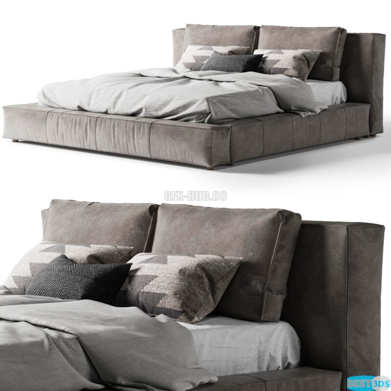 Restoration Hardware Bed Cloud Leather Platform