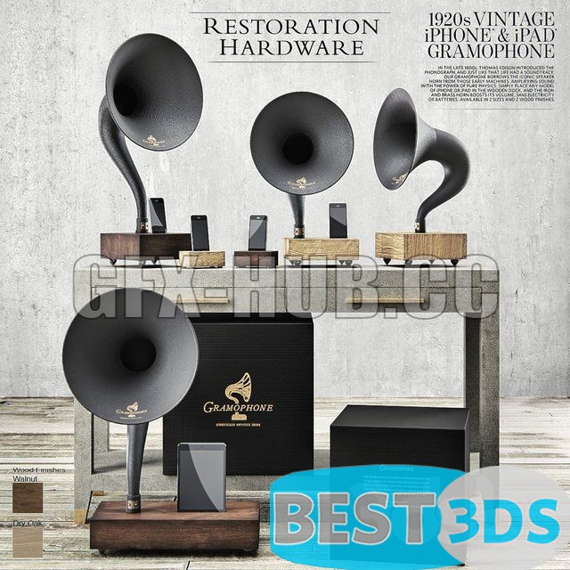 Set gramophone – Restoration Hardware