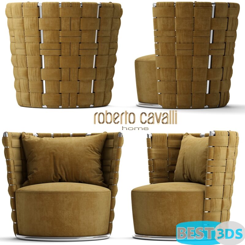 Roberto Cavalli Lounge Occasional Chairs Bell Armchair – Modèle 3D