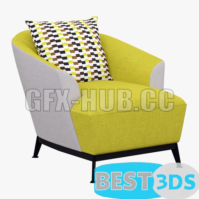 Roche Bobois Orlando Armchair 1 - Modèle Optimisé