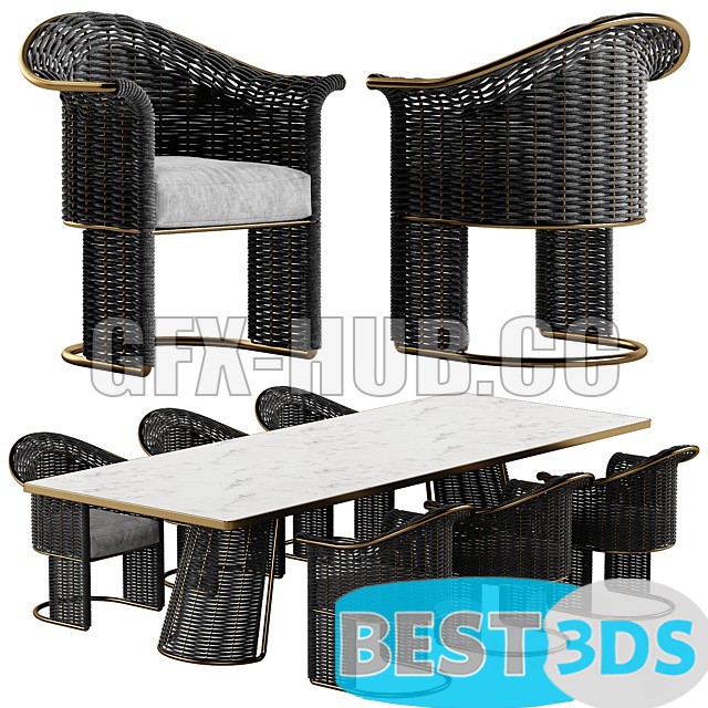 Pack model 3D- Tables Et Chaises – Image 39