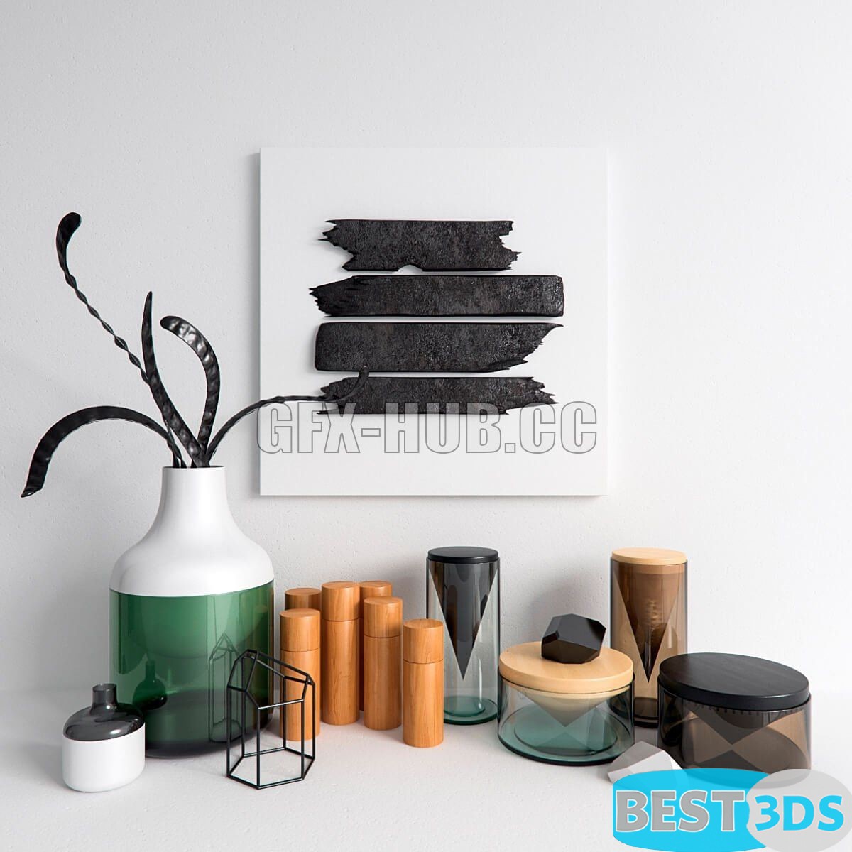 Pack model 3D- Ensemble décoratif – Image 207