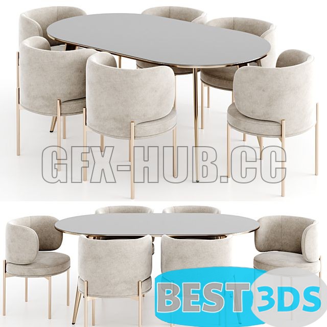 Pack model 3D- Tables Et Chaises – Image 37
