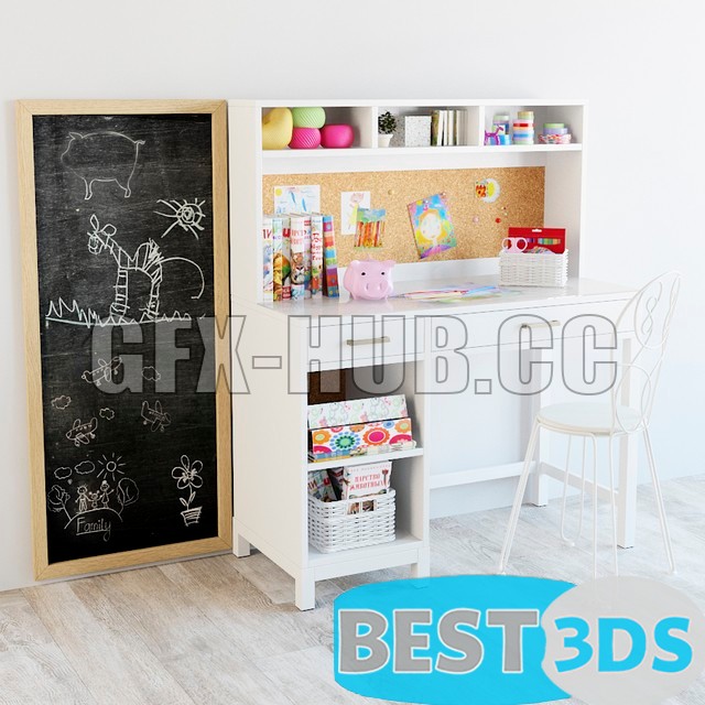 Pack model 3D- Mobilier De Bureau – Image 125
