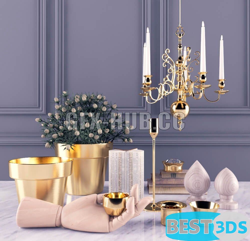 Pack model 3D- Ensemble décoratif – Image 227